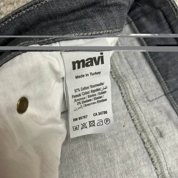 Mavi Matt Relaxed Straight Jeans Mens 40X32 Blue Denim Stretch Five Pocket - Picture 9 of 11